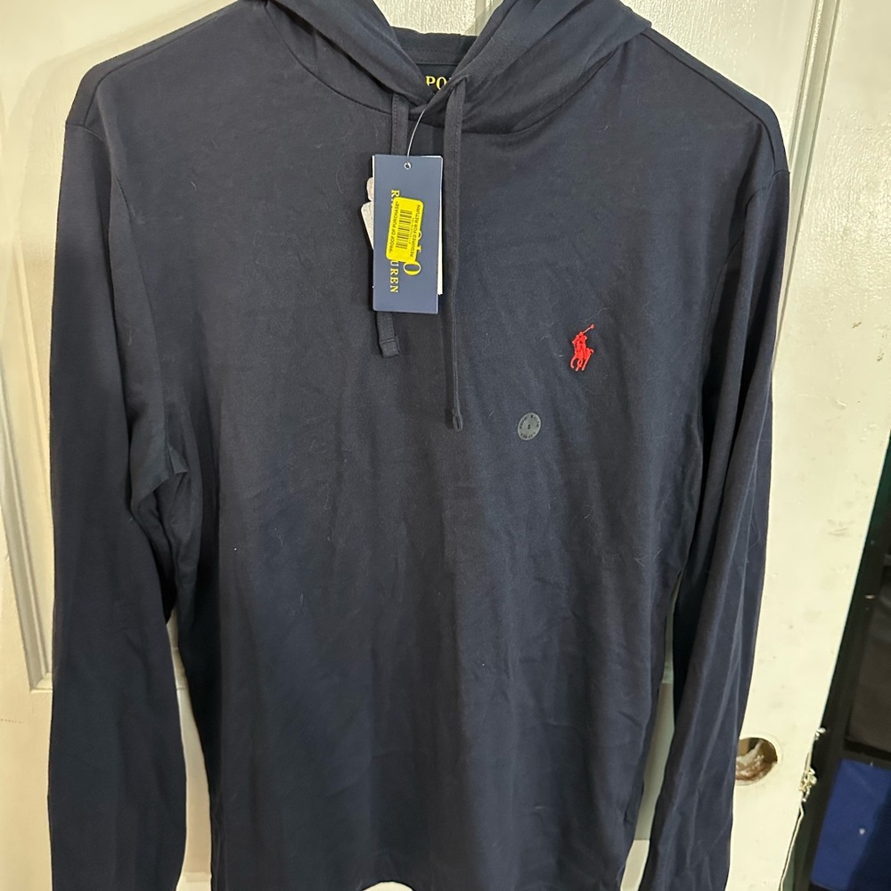 Polo by Ralph Lauren Men's Navy Hoodie Shirt